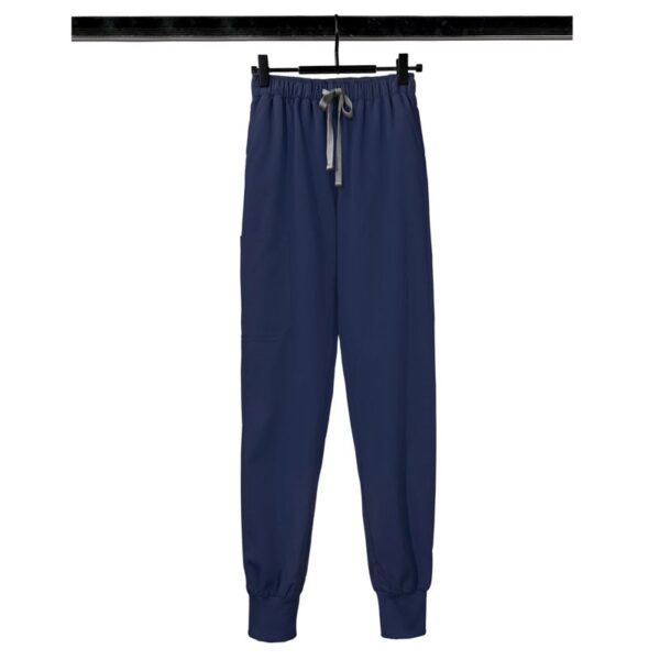 Navy Jogger-Style Scrub Pants